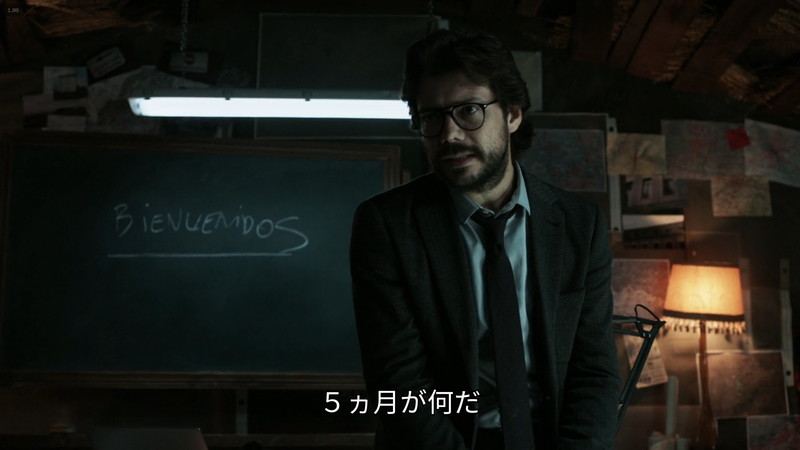ペーパーハウス：強盗計画の魅力を力説する教授「５ヶ月がなんだ」
