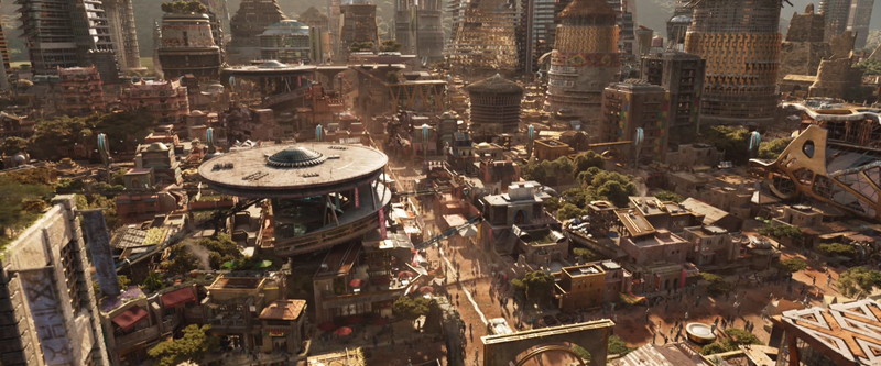 ワカンダの市街地