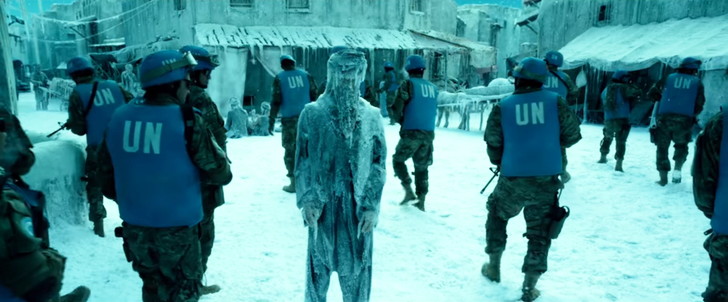 「ジオストーム」感想：急に凍結したであろう街で凍ってる人