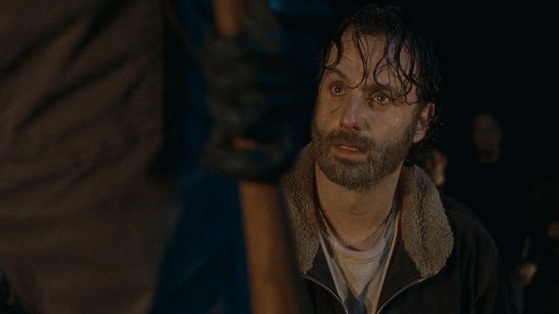 ニーガンに拉致られ動揺するリック